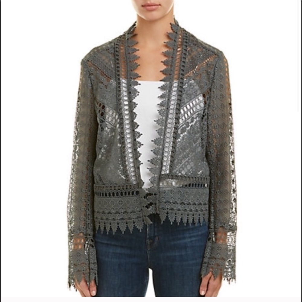 BCBG LACE JACKET&CAOT